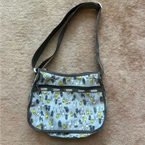 Lesportsac Gray Poodle Crossbody Bag